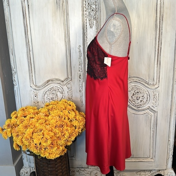 Gillian & O’ Malley Sleepwear for Target Deep Rose Silky Slinky Slip Gown Size M - Picture 6 of 11